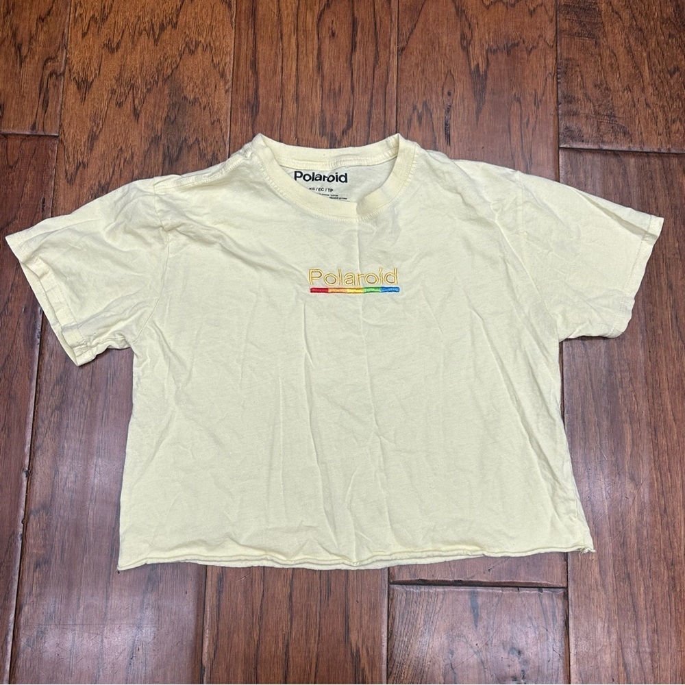 Polaroid girls cropped short sleeve tee